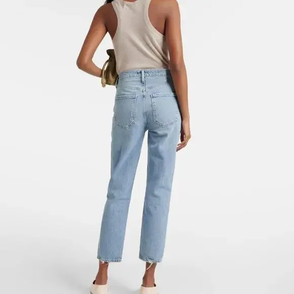 Agolde Riley Hi Rise Straight Crop - Picture 2 of 13